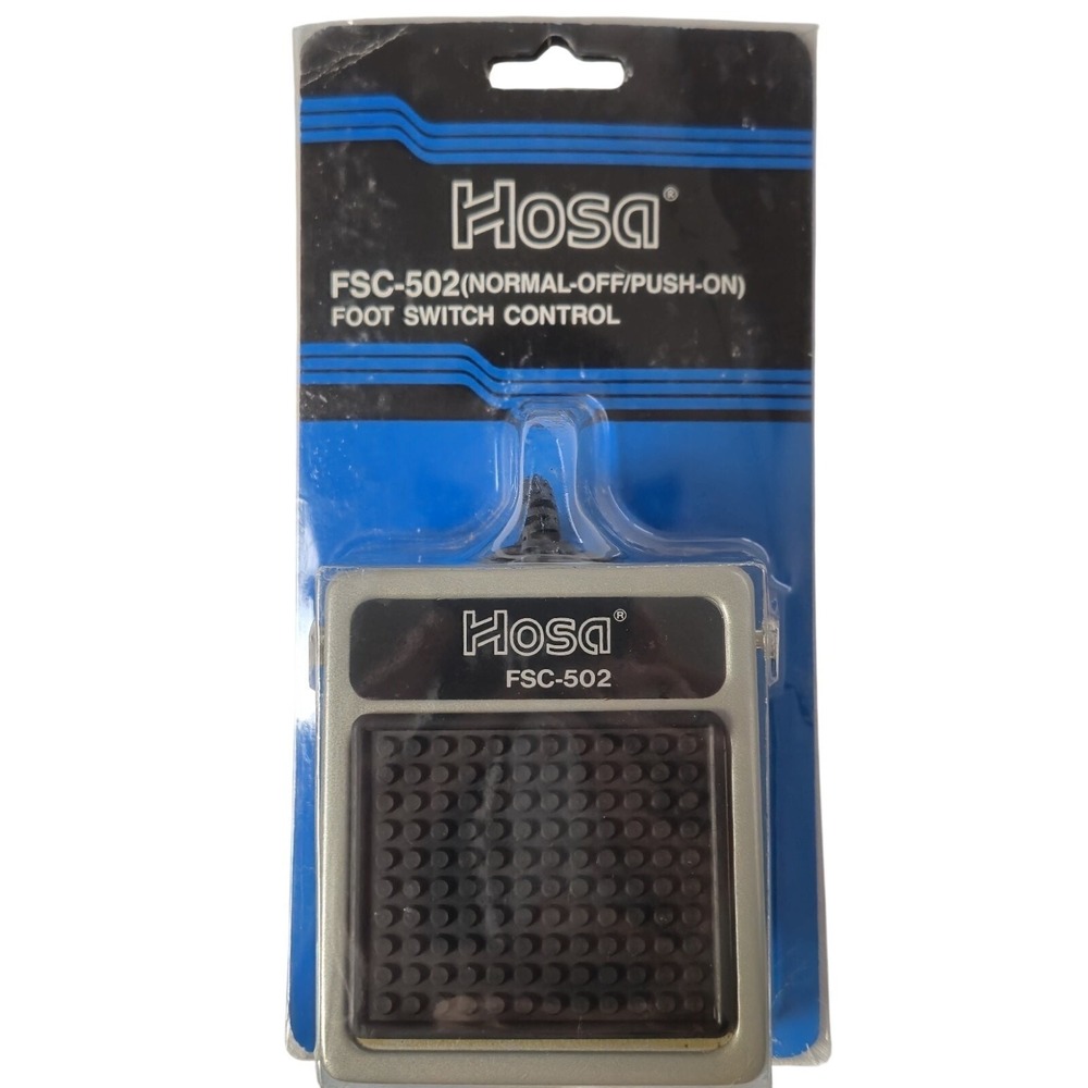 Hosa FSC-502 Normal Off/Push-On Foot Switch Control For Many Musical Devices NEW